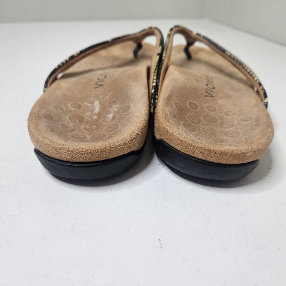 Vionic Rest Dillon Python Thong Orthotic Sandals … - image 3